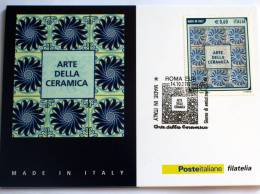 ITALIA 2012 - ARTE DELLA CERAMICA OFFICIAL CARDS COMPLETE SET FDC - Maximumkaarten