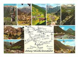 Cp, Carte Géographique, Alberg-Silvretta-Rundfahr T (Autriche) - Carte Geografiche