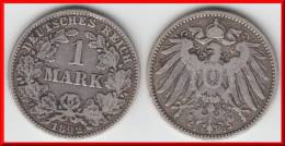 **** ALLEMAGNE - GERMANY - 1 MARK 1892 J - ARGENT - SILVER *** EN ACHAT IMMEDIAT !!! - 1 Mark