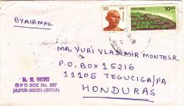 Cover  India To Hoduras 1997 - Lettres & Documents