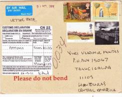 Cover Great Britain To Honduras 2011 - Storia Postale