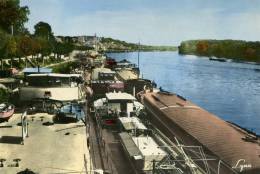 78-CONFLANS-STE-HONORINE..VUE GENERALE ..LES PENICHES ....CPSM GRAND FORMAT ANIMEE - Conflans Saint Honorine