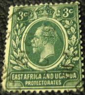 East Africa And Uganda 1912 King George V 3c - Used - Protectorados De África Oriental Y Uganda