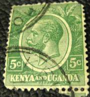 Kenya And Uganda 1922 King George V 5c - Used - Kenya & Oeganda