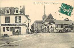 Loire Atlantique -ref A68- Varades -l Eglise Et Les Halles   -carte Bon Etat - - Varades