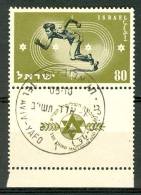Israel - 1950, Michel/Philex No. : 41,  - USED - *** - Full Tab - Used Stamps (with Tabs)