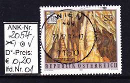 26.3.1991 - SM "Naturschönheiten In Österreich" - O  Gestempelt  -  Siehe Scan  (2054o 01-03,05-06) - Usati