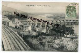 - Avignon - Le Pont De Bois, Rare, 1907, Très Ancienne, Ce Pont Ne Doit Plus Exister ?, Voies Ferrées, écrite, Scans. - Avignon (Palais & Pont)