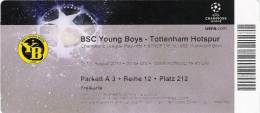 BSC Young Boys-Tottenham Hotspur/Football/UEFA Champions League Match Ticket - Tickets D'entrée