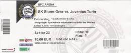 SK Sturm Graz-Juventus Turin/Football/UEFA Europa League Match Ticket - Match Tickets