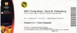BSC Young Boys-Zenit Saint Petersburg/Football/UEFA Europa League Match Ticket - Match Tickets