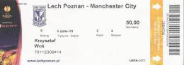 Lech Poznan-Manchester City/Football/UEFA Europa League Match Ticket - Match Tickets