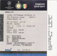 Inter-Tottenham Hotspur/Football/UEFA Champions League Match Ticket - Match Tickets