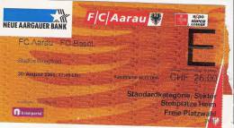 FC Aarau-FC Basel/Switzerland Football Match Ticket - Match Tickets