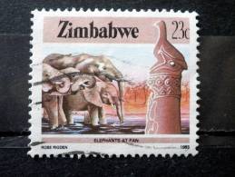 Zimbabwe - 1985 - Mi.nr.321 A - Used - Culture, Technology And Economy - Elephants - Definitives - Zimbabwe (1980-...)