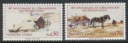 UN Geneva 1985 Michel # 133-134A, MNH - Ungebraucht