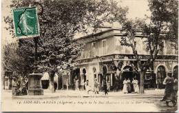 Algérie Sidi Bel Abbes Boumendil Angle Rue Mascara Et Rue Prudon Animée - Sidi-bel-Abbès