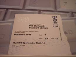 VfB Stuttgart-Standard Liege/Football/UEFA Cup Match Ticket - Eintrittskarten