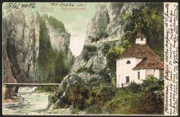 141-Italia/Svizzera- Bellinzona-AIROLO Stalvedrokapelle Canton Ticino 25.7.1905 Cartolina Acquarellata Viagg. X L´Italia - Airolo