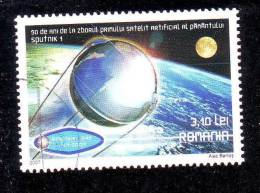 Romania 2007 SPACE, SPUTNIK1,CTO,VFU. - Gebraucht