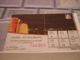 Levski Sofia-FC Salzburg/Football/UEFA Europa League Match Ticket - Tickets D'entrée