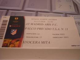 Atletico Madrid-Aris FC/Football/UEFA Europa League Match Ticket - Match Tickets