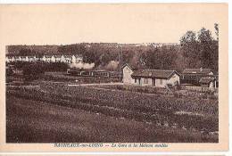 CPA Bagneaux Sur Loing La Gare Et Les Maisons Moulées 77 Seine Et Marne - Bagneaux Sur Loing