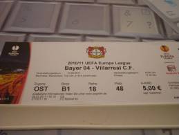 Bayer 04-Villarreal CF/Football/UEFA Europa League Match Ticket - Eintrittskarten