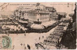 33...GIRONDE...BORDEAUX.. .INAUGURATION DU MONUMENT GAMBETTA..DEFILE DES GYMNASTES.....ECRITE .. .. . . ‹(•¿• )› - Bordeaux