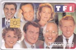 TELECARTE 5 U @ ANIMATEURS TELE - 7500 Ex @ 11/1997 Arthur Foucault Chazal Pernaud Rolland PPDA Bronkaers - 5 Unités