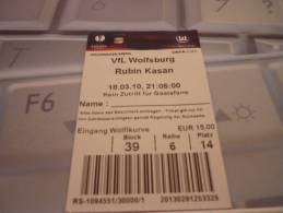 VfL Wolfsburg-Rubin Kazan/Football/UEFA Europa League Match Ticket - Eintrittskarten