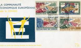 Congo-First Day Cover FDC- "Aid To Congo By The European Economic Community" Elisabethville [1.7.1963] - Autres & Non Classés