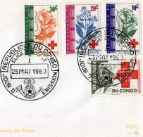 Congo-First Day Cover FDC- "International Red Cross Centenary" Elisabethville [25.5.1963] - Other & Unclassified