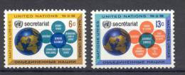 UN New York 1968 Michel 196-197, MNH** - Neufs