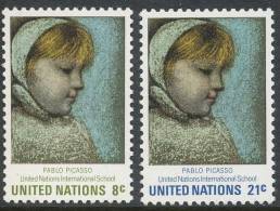 UN New York 1971 Michel 240-241, MNH** - Unused Stamps