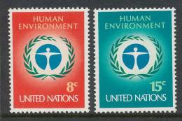 UN New York 1972 Michel 249-250, MNH** - Nuovi