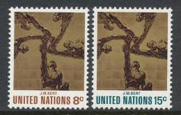 UN New York 1972 Michel 252-253, MNH** - Unused Stamps