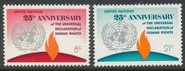 UN New York 1973 Michel 262-263, MNH** - Unused Stamps