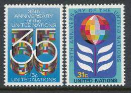 UN New York 1980 Michel 346-347A, MNH** - Unused Stamps