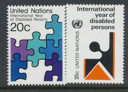 UN New York 1981 Michel 367-368, MNH** - Unused Stamps