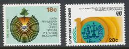 UN New York 1981 Michel 389-390, MNH** - Unused Stamps
