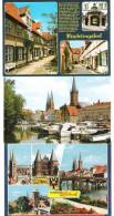 Deutschland - 3 AK Set - Lübeck - Flüchtlingshof - St. Petri - St. Marien - Lübeck