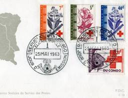 Congo-First Day Cover FDC- "International Red Cross Centenary" Elisabethville [25.5.1963] - Other & Unclassified