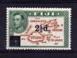 Fiji - 1941 - Surcharged Definitive - MH - Fiji (...-1970)
