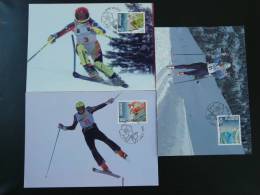 JO Olympic Games Nagano 1998 X3 Carte Maximum Maxicard Liechtenstein - Winter 1998: Nagano