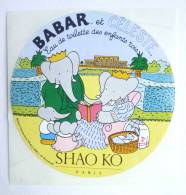 AUTOCOLLANT Babar Et Celeste SHAO KO Eau De Toilette - Autocollants