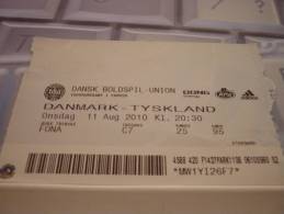 Denmark-Germany International Football Match Ticket - Eintrittskarten