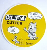 AUTOCOLLANT BARBEROUSSE - CUTTER OLFA Années 70 - Aufkleber