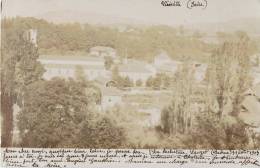 RARE CARTE PHOTO : VIRIVILLE 38 ISERE 1900 ECRITE A LA  ROBESTIERE SAUZET DROME 26 - Viriville