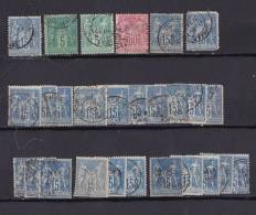 FRANCE  LOT SAGE    2EME CHOIX - 1898-1900 Sage (Type III)